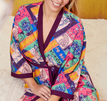 Kimono fluide imprimé MARIGOLD