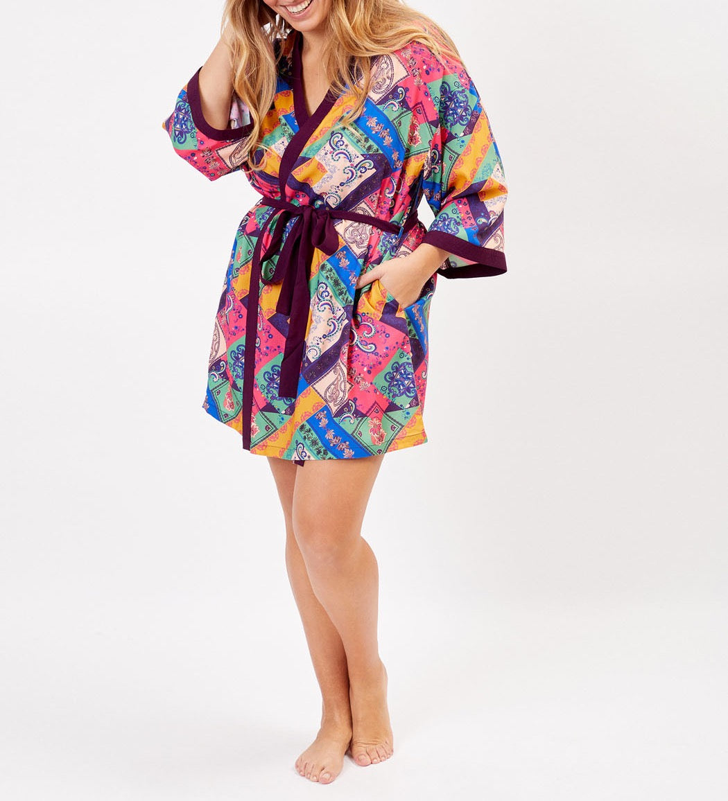Kimono fluide imprimé MARIGOLD