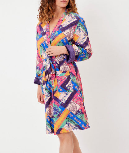 Kimono doublé polaire imprimé TOUDOU