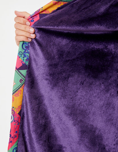 Kimono doublé polaire imprimé TOUDOU