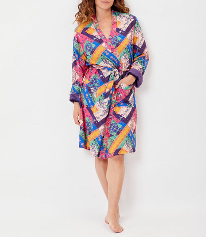Kimono doublé polaire imprimé TOUDOU