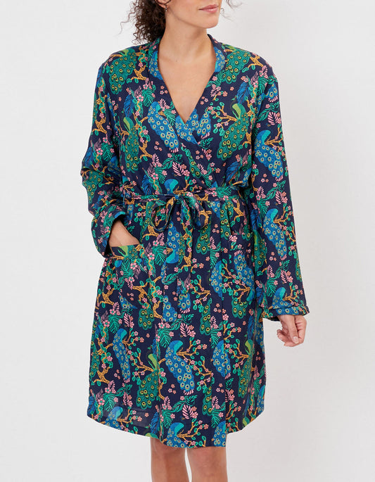 Kimono doublé polaire imprimé TOUDOU