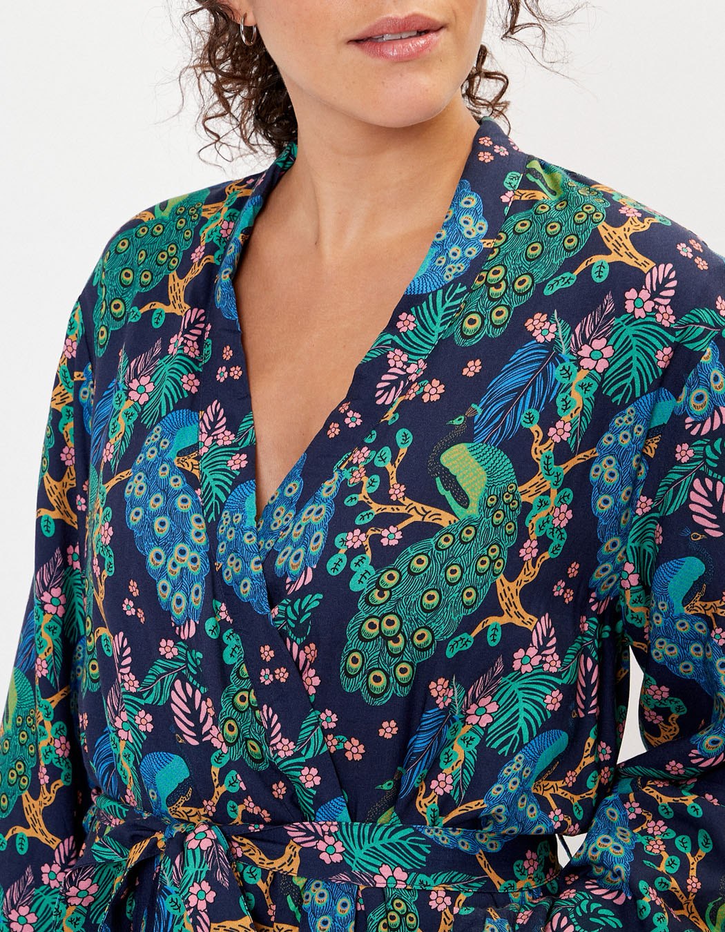 Kimono doublé polaire imprimé TOUDOU