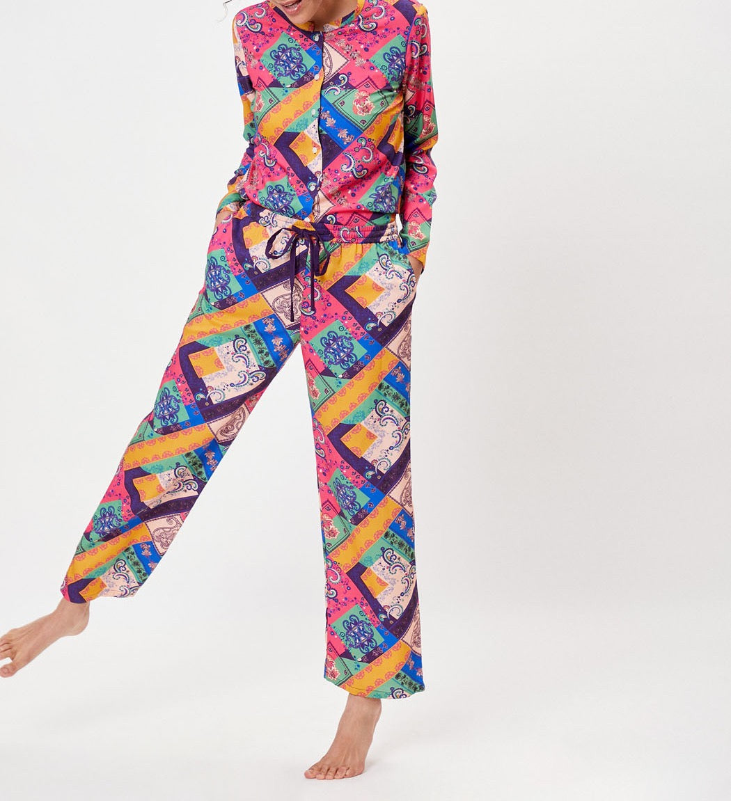 Pantalon pyjama fluide imprimé LILIUM