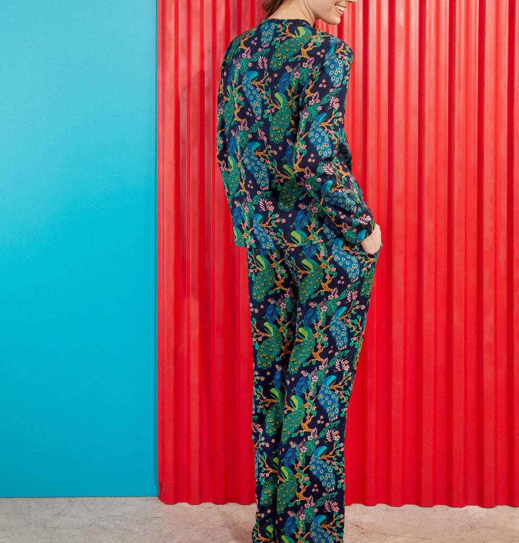 Pantalon pyjama fluide imprimé LILIUM