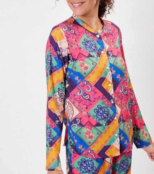 Chemise de Pyjama fluide imprimée HOLT