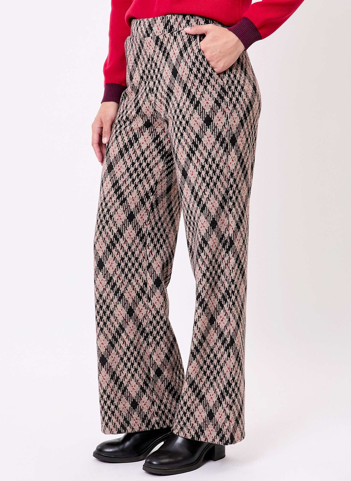 Pantalon ample maille jaquard recyclée PALMERO
