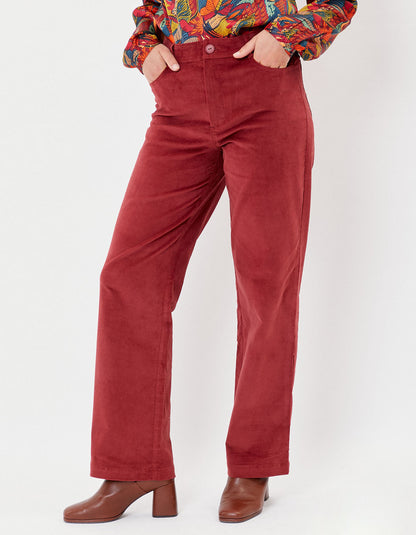 Pantalon large velours stretch SKADI