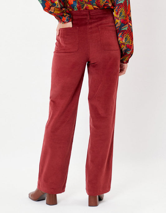Pantalon large velours stretch SKADI