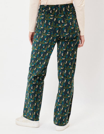 Pantalon large imprimé velours stretch SKADI