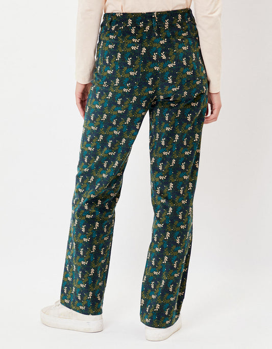 Pantalon large imprimé velours stretch SKADI