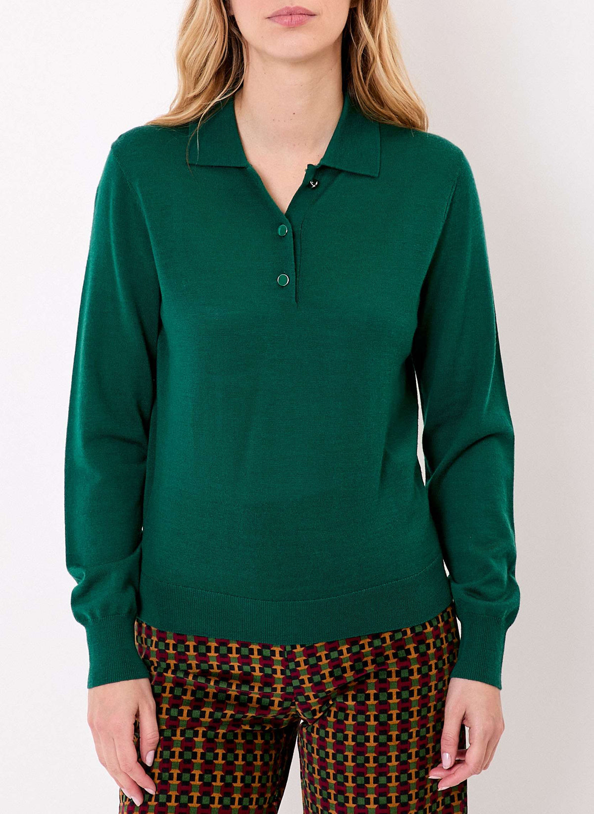 Pull laine mérinos col polo KARL