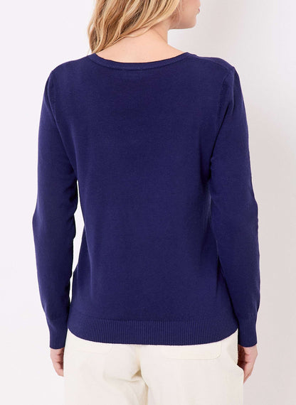 Pull maille col V HAYA