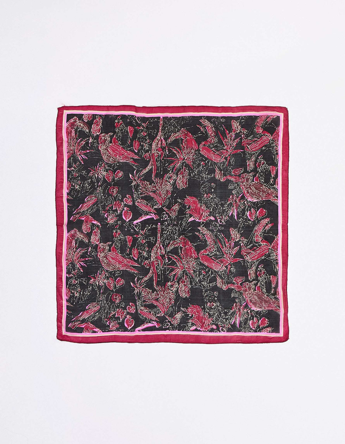 Petit carré de soie imprimé CARRE