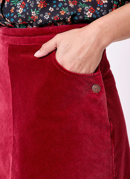 Jupe trapèze velours côtelé MINDY