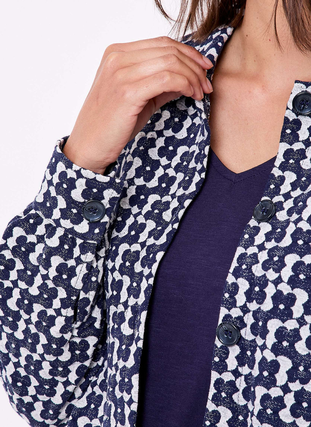 Veste maille jacquard bio SUMALI