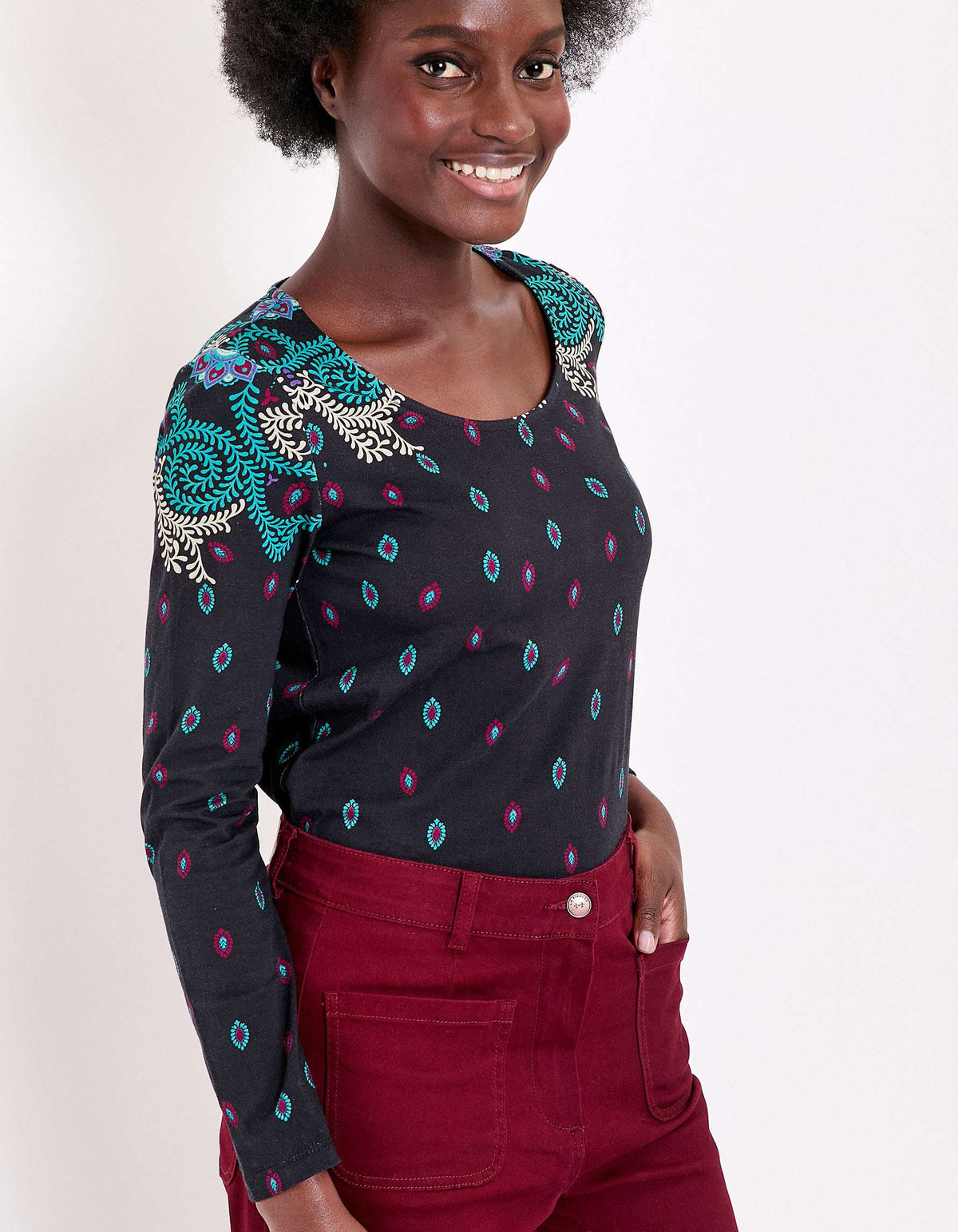 T-shirt imprimé coton bio KANPUR