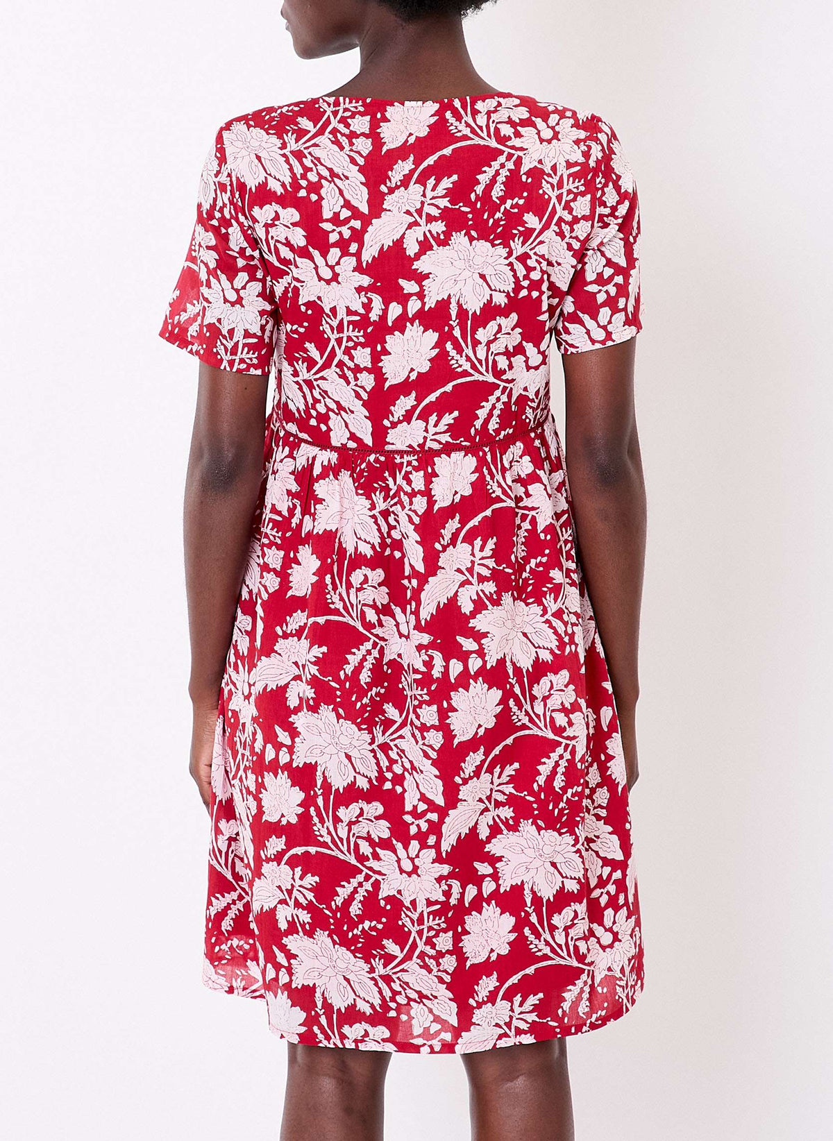 Robe imprimée évasée coton bio doublé SIWAN