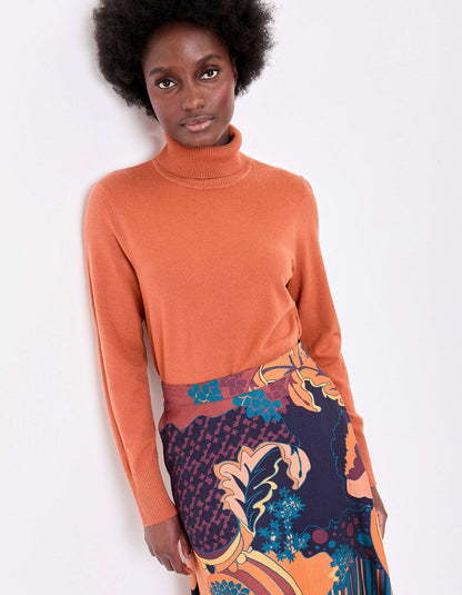 Pull maille col roulé uni BHOLA