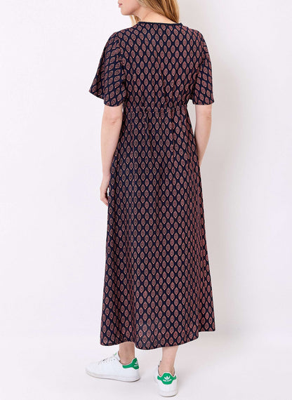 Robe longue imprimée fluide PEARLY