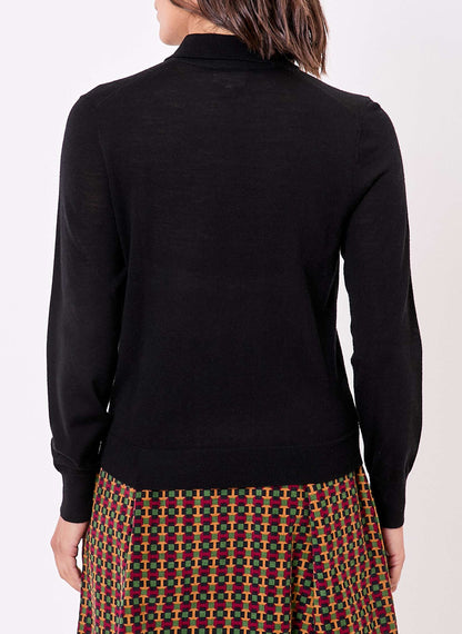 Pull laine mérinos col polo KARL