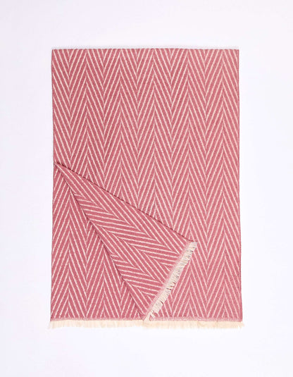 Écharpe chevron à franges HAMIDA