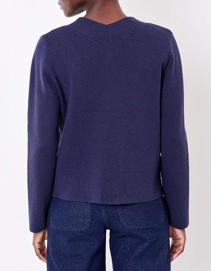 Gilet boutonné maille compacte MULADI