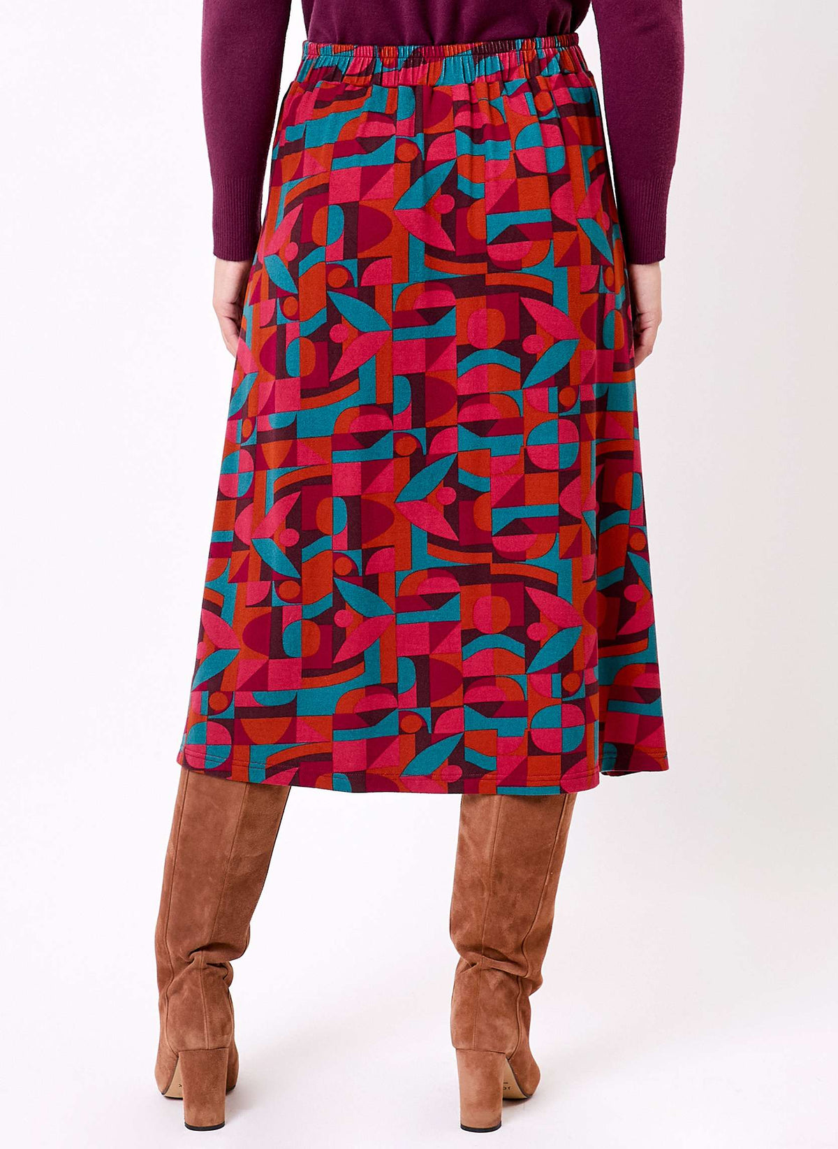 Jupe midi maille fluide ESTER