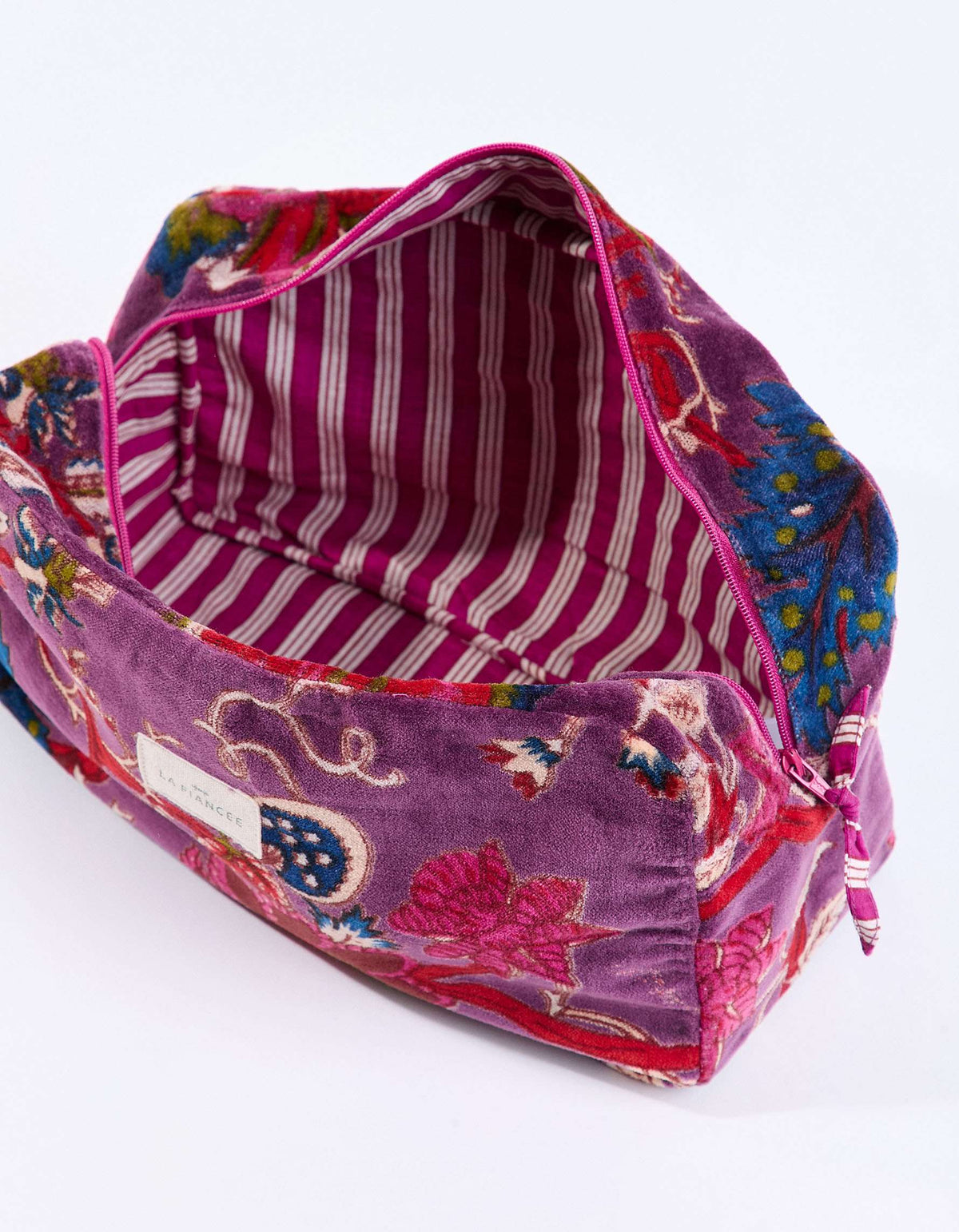 Grande pochette en velours KARUNI