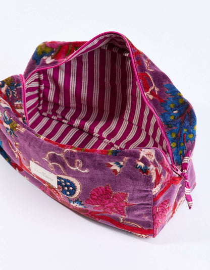 Grande pochette en velours KARUNI
