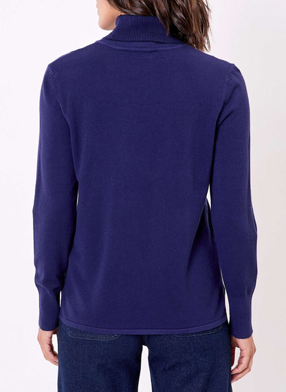 Pull maille col roulé uni BHOLA