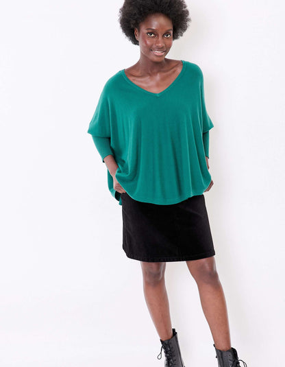 Pull oversize maille col V LANA