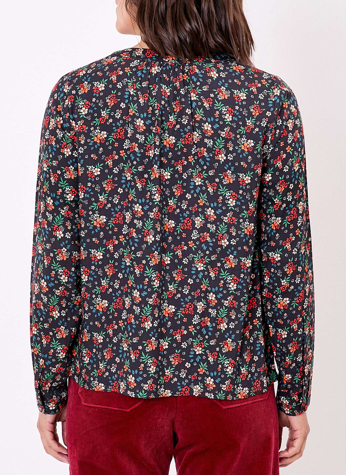 Blouse imprimée fluide col V GARYLY