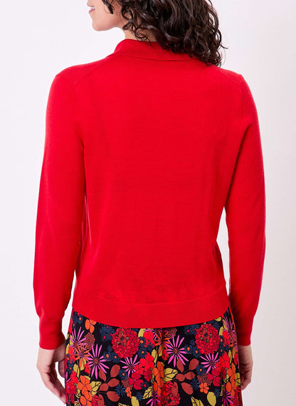 Pull laine mérinos col polo KARL