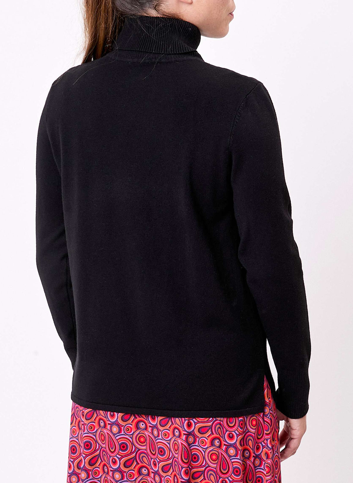 Pull maille col roulé uni BHOLA
