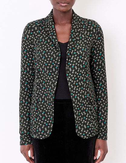 Veste souple ajustée maille imprimée CATLINE