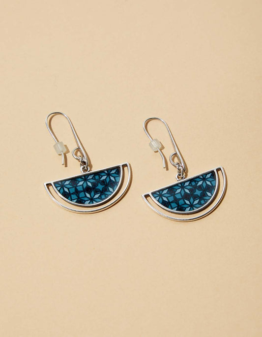 Boucles d'oreilles demi-lune Naiades
