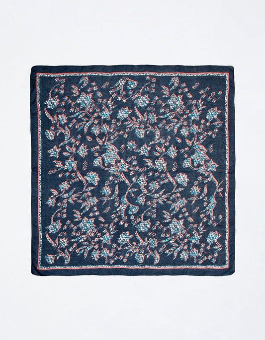 Foulard en soie imprimé