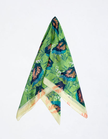 Foulard en soie imprimé