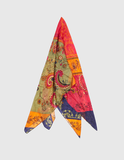 Foulard en soie imprimé CARRE