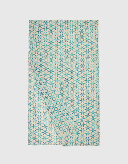 Foulard imprimé voile de coton bio LAVANDI
