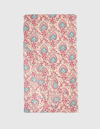 Foulard imprimé voile de coton bio LAVANDI