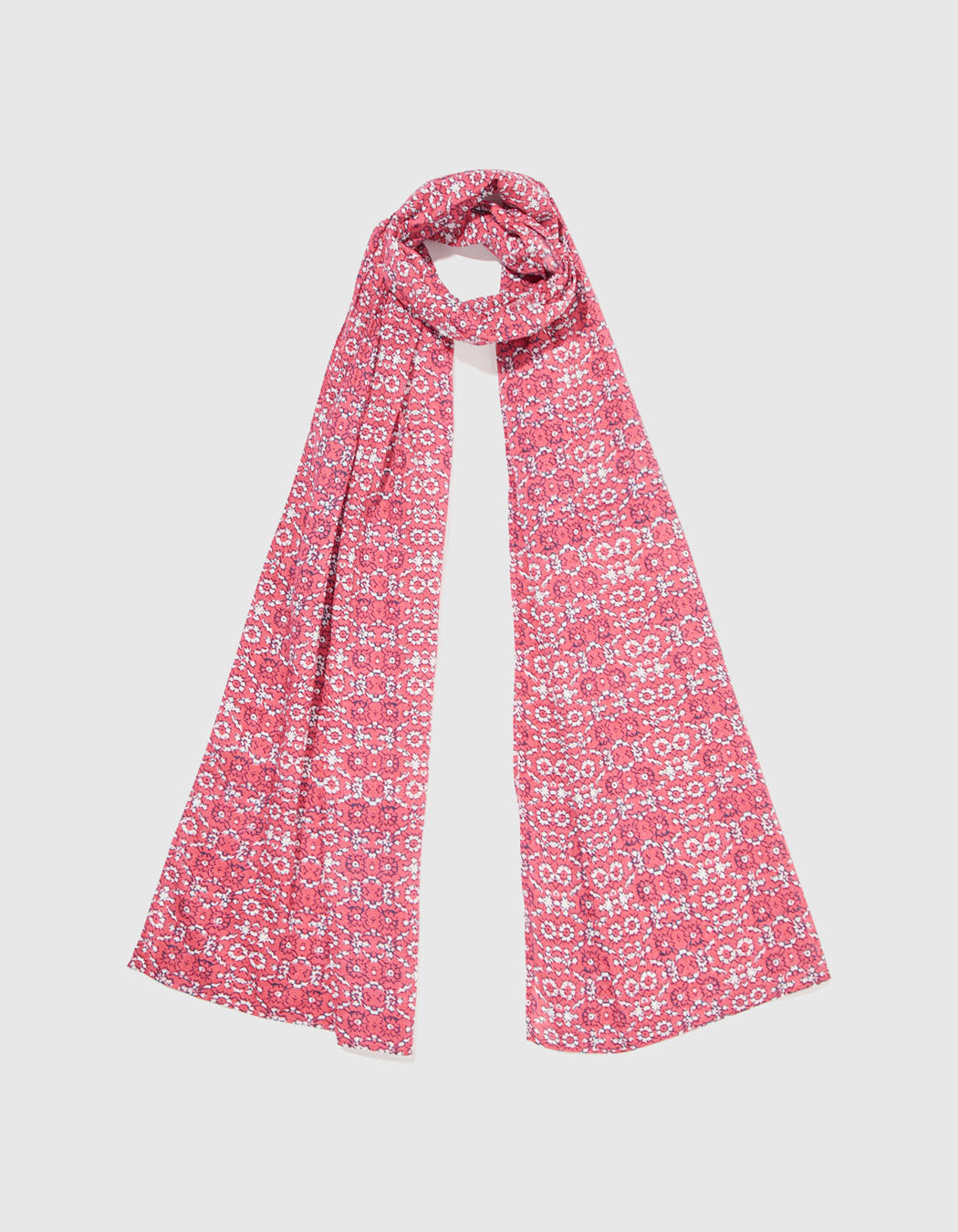 Foulard imprimé voile de coton bio LAVANDI