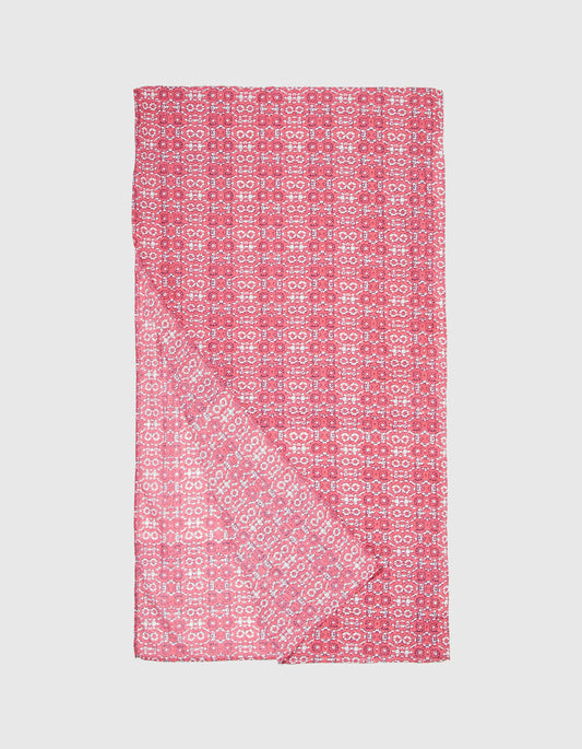 Foulard imprimé voile de coton bio LAVANDI