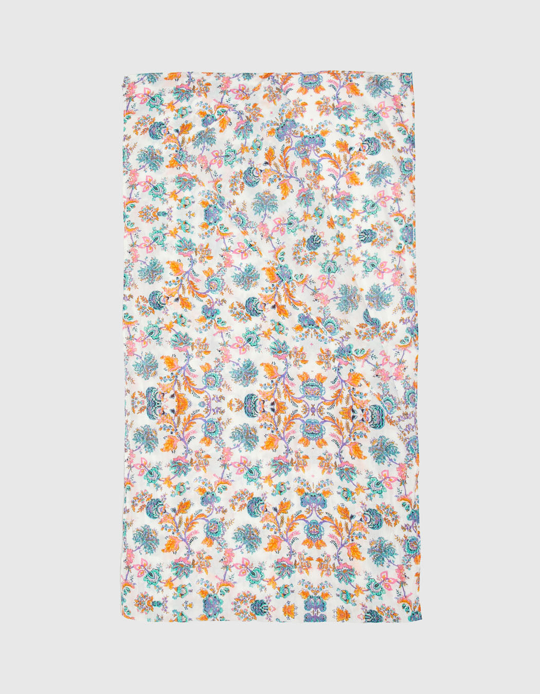 Foulard imprimé voile de coton bio LAVANDI