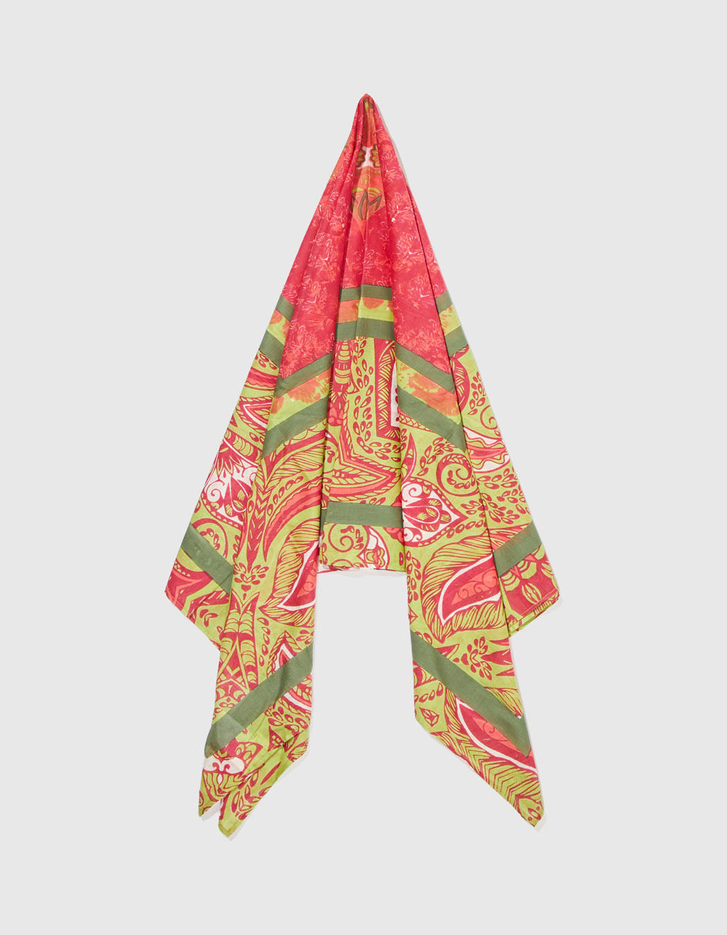 Grande étole imprimée voile de coton bio MAXI