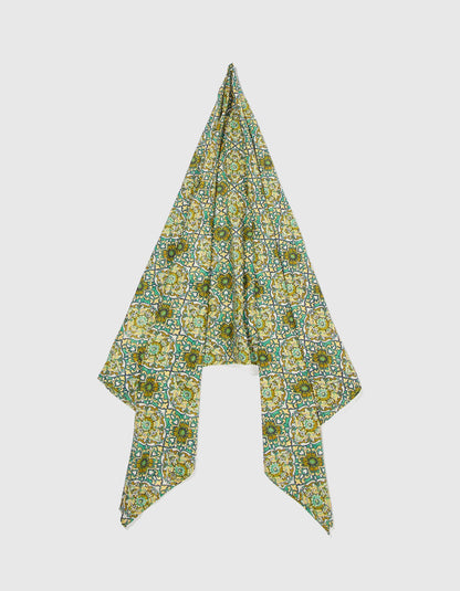 Grande étole imprimée voile de coton bio MAXI