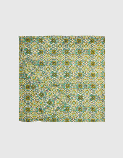 Grande étole imprimée voile de coton bio MAXI