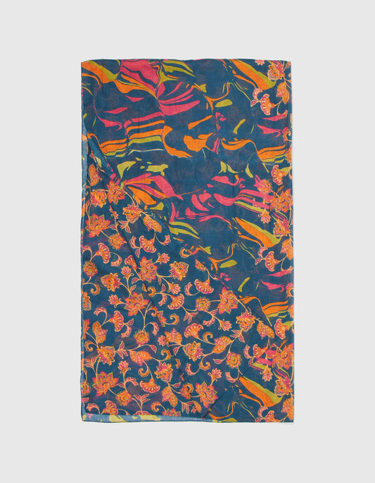 Etole voile de coton bio mix print NILONA