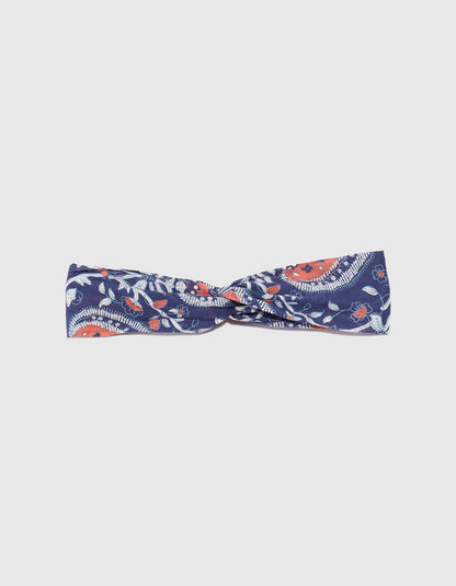 Bandeau cheveux imprimé coton bio BATTI